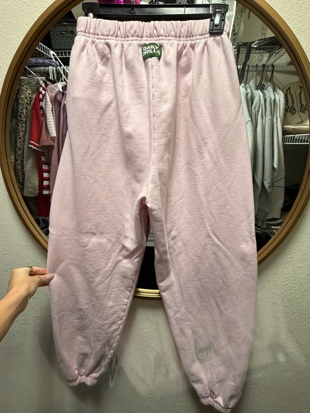 Daily Drills Light Pink Fleece Joggers